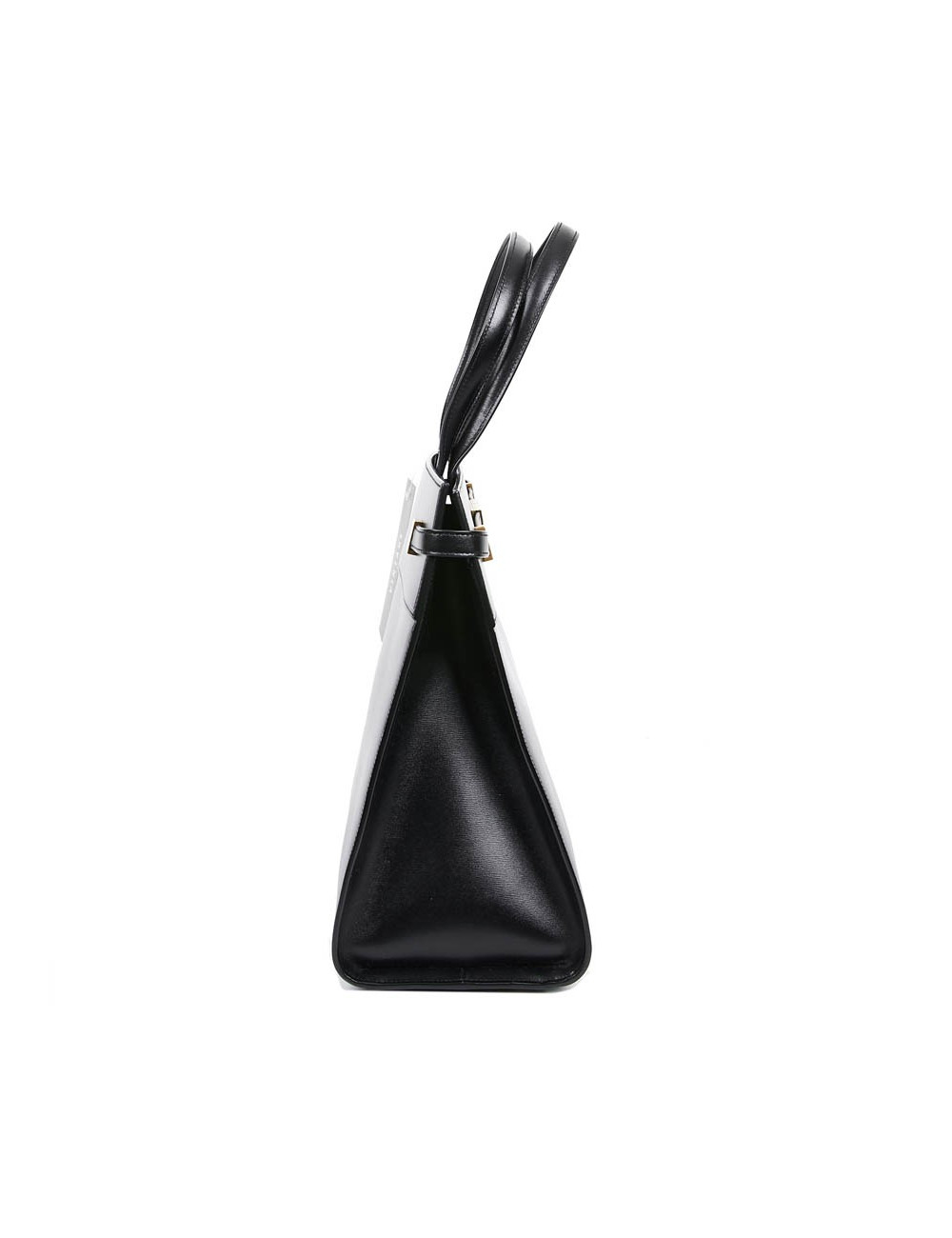 Sac Manhattan SAINT LAURENT medium shopping en cuir noir
