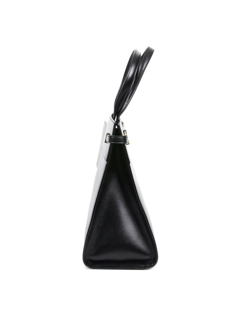 Sac Manhattan SAINT LAURENT medium shopping en cuir noir