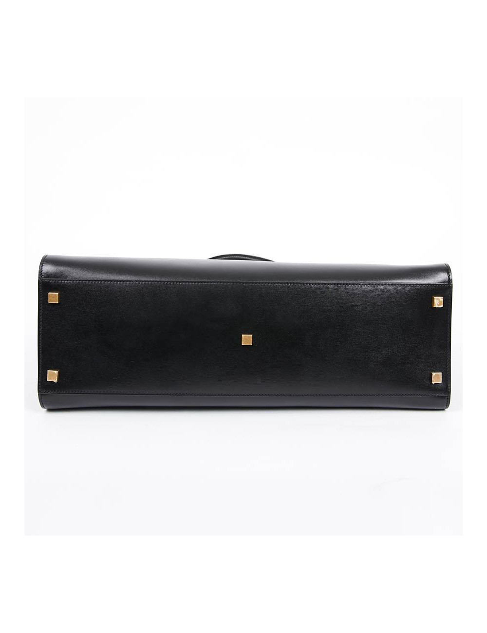 Sac Manhattan SAINT LAURENT medium shopping en cuir noir