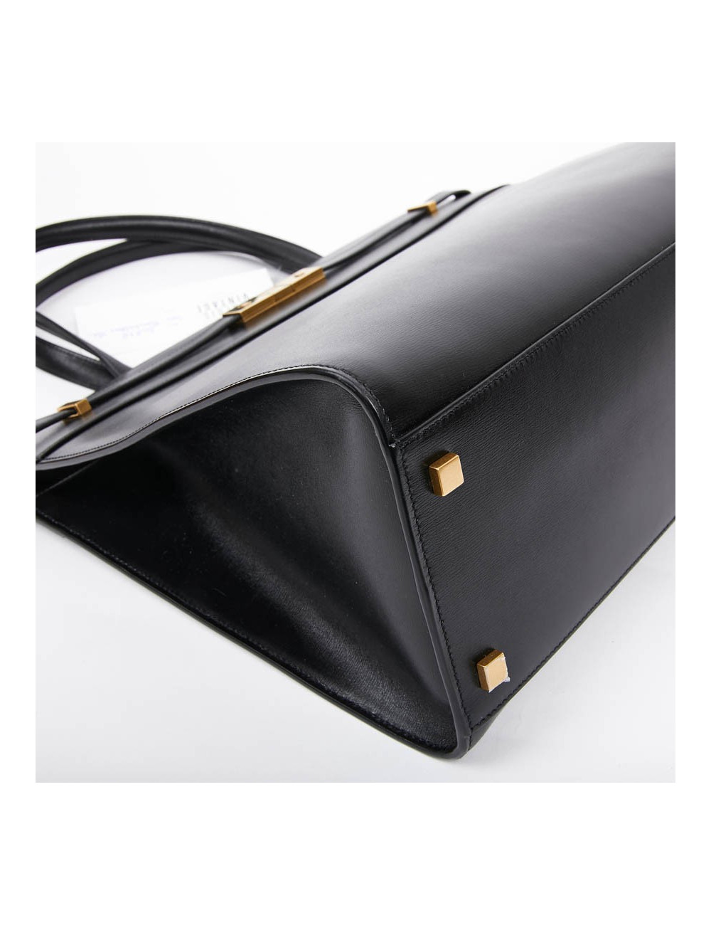 Sac Manhattan SAINT LAURENT medium shopping en cuir noir