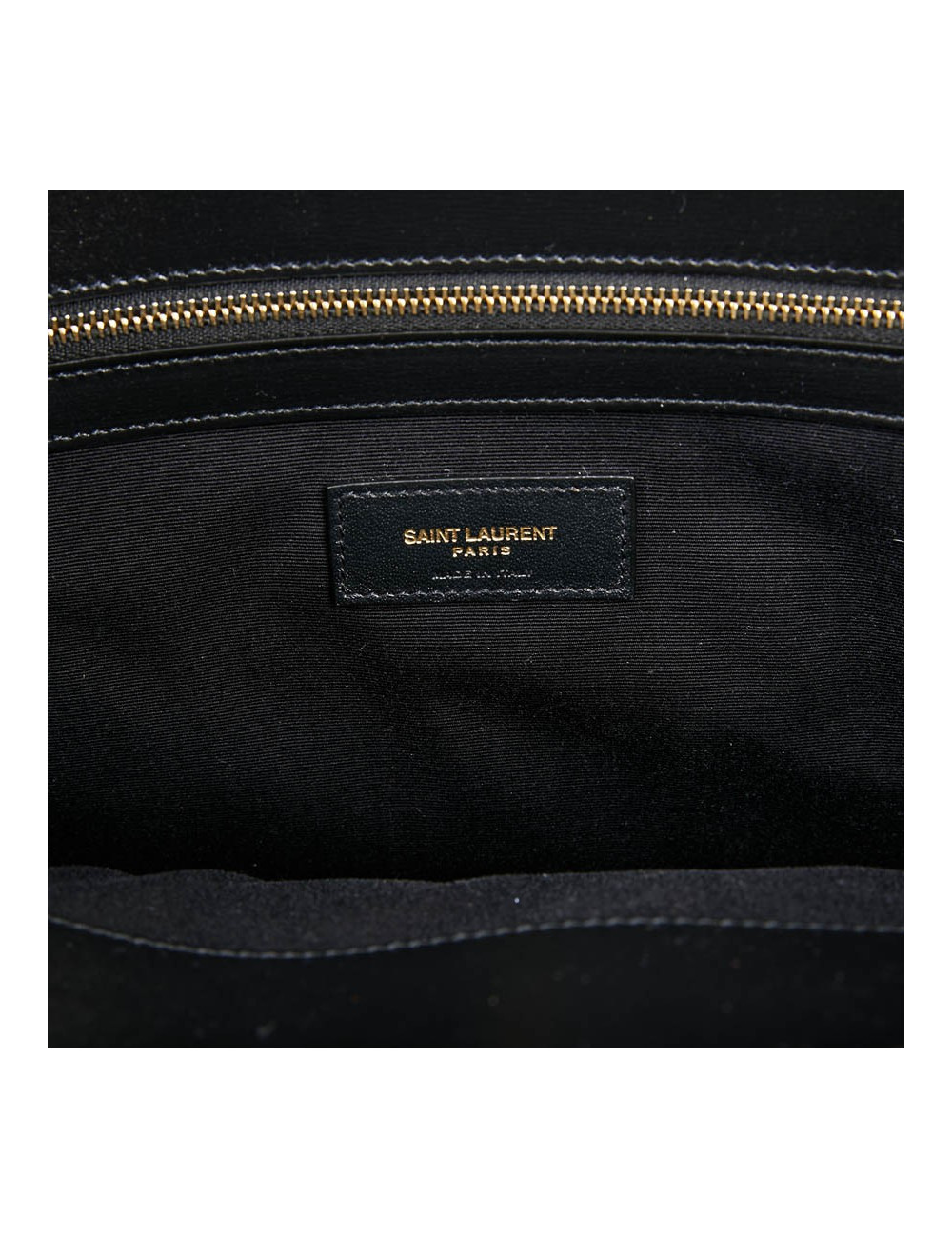 Sac Manhattan SAINT LAURENT medium shopping en cuir noir
