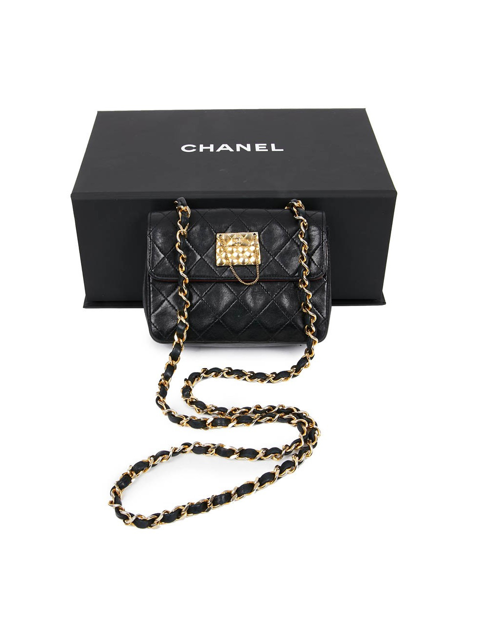 Wallet on chain CHANEL bleu marine