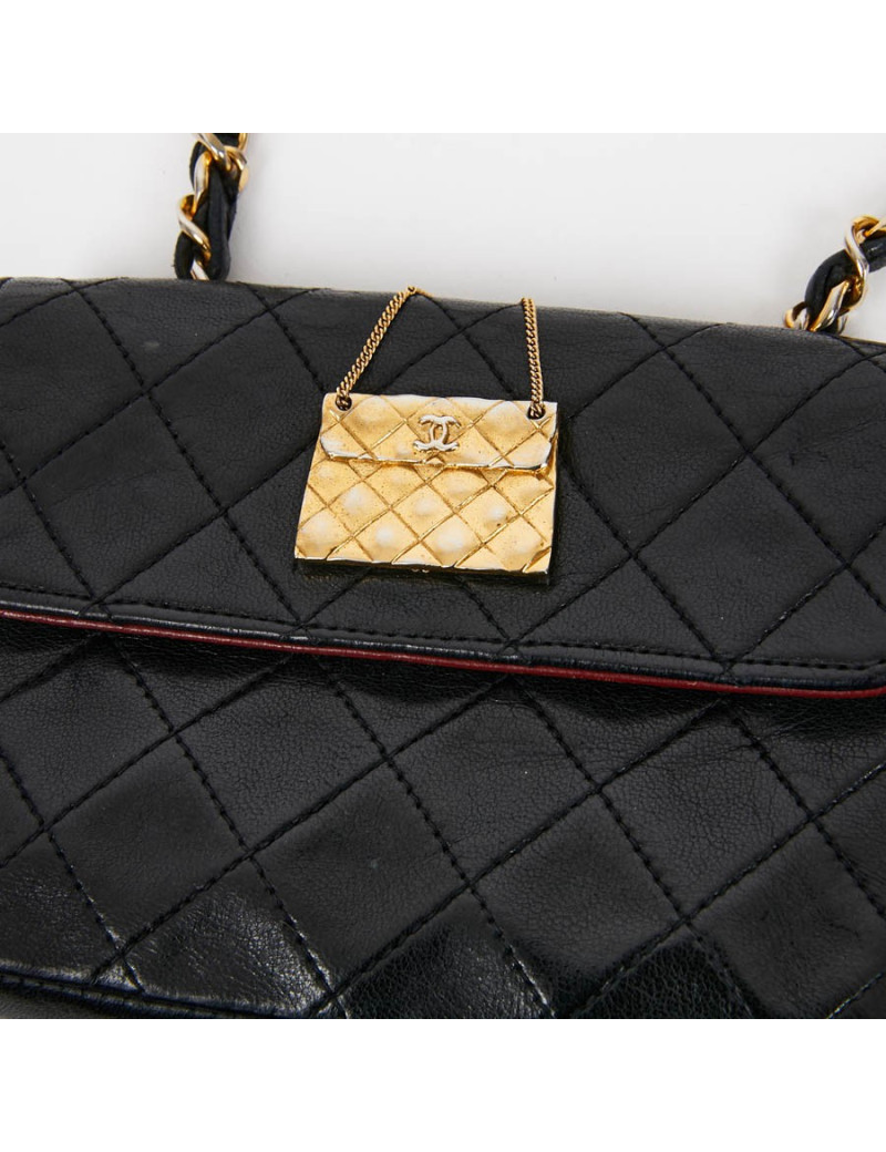 Wallet on chain CHANEL bleu marine