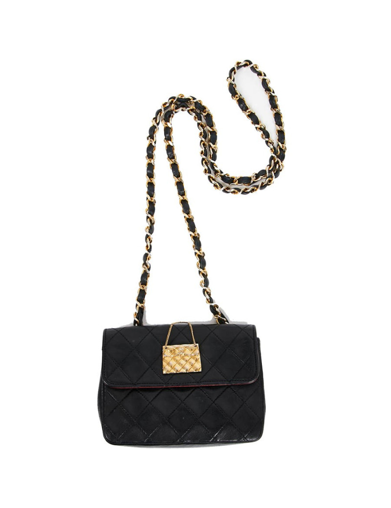 Wallet on chain CHANEL bleu marine