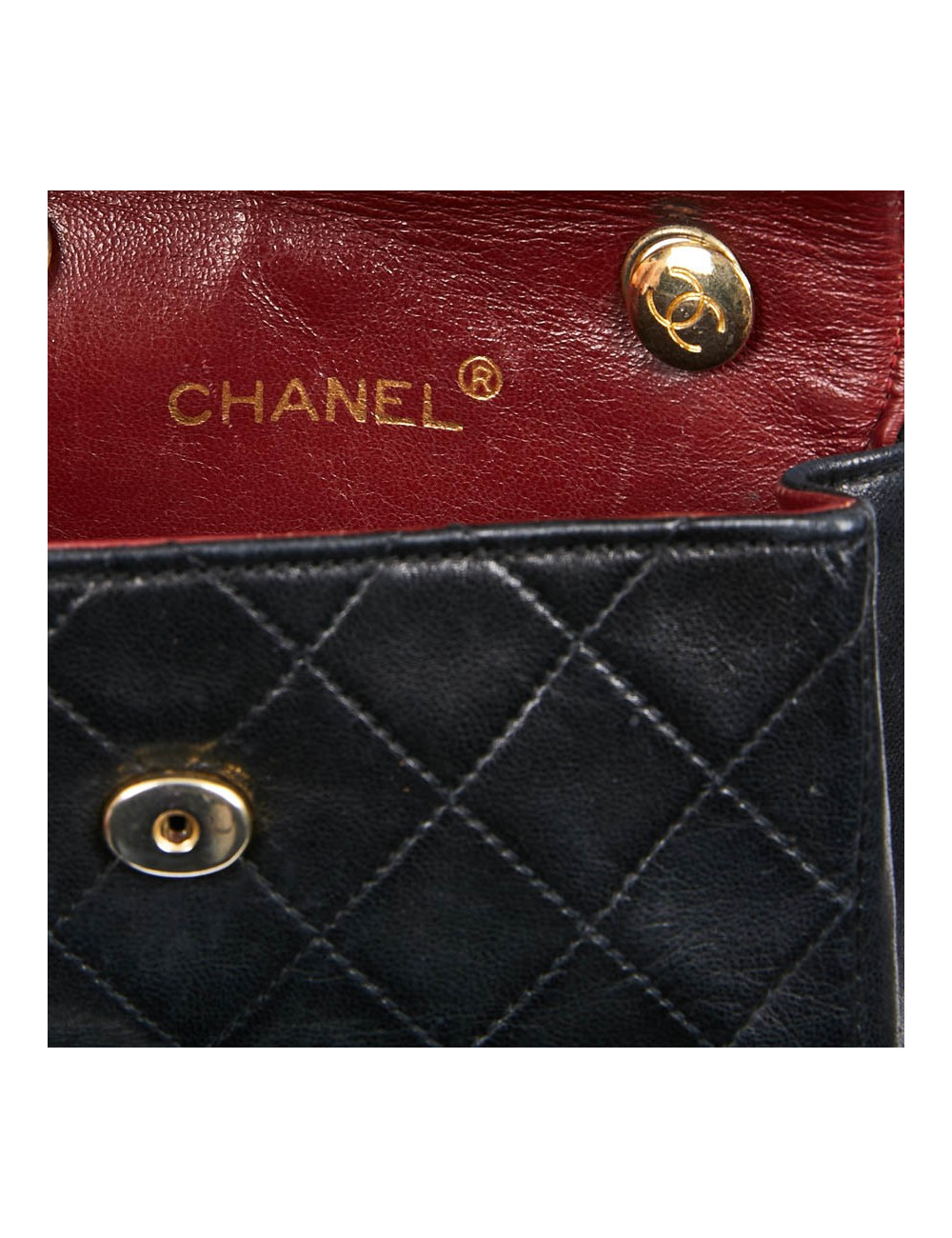 Wallet on chain CHANEL bleu marine