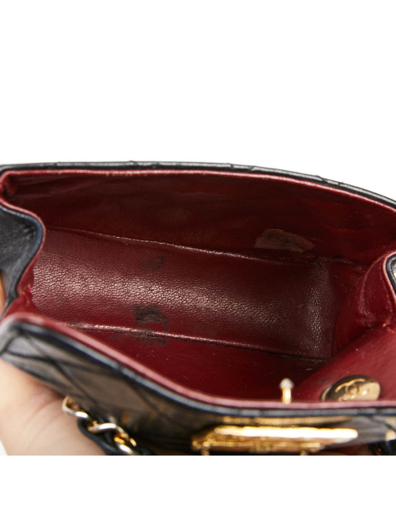 Wallet on chain CHANEL bleu marine