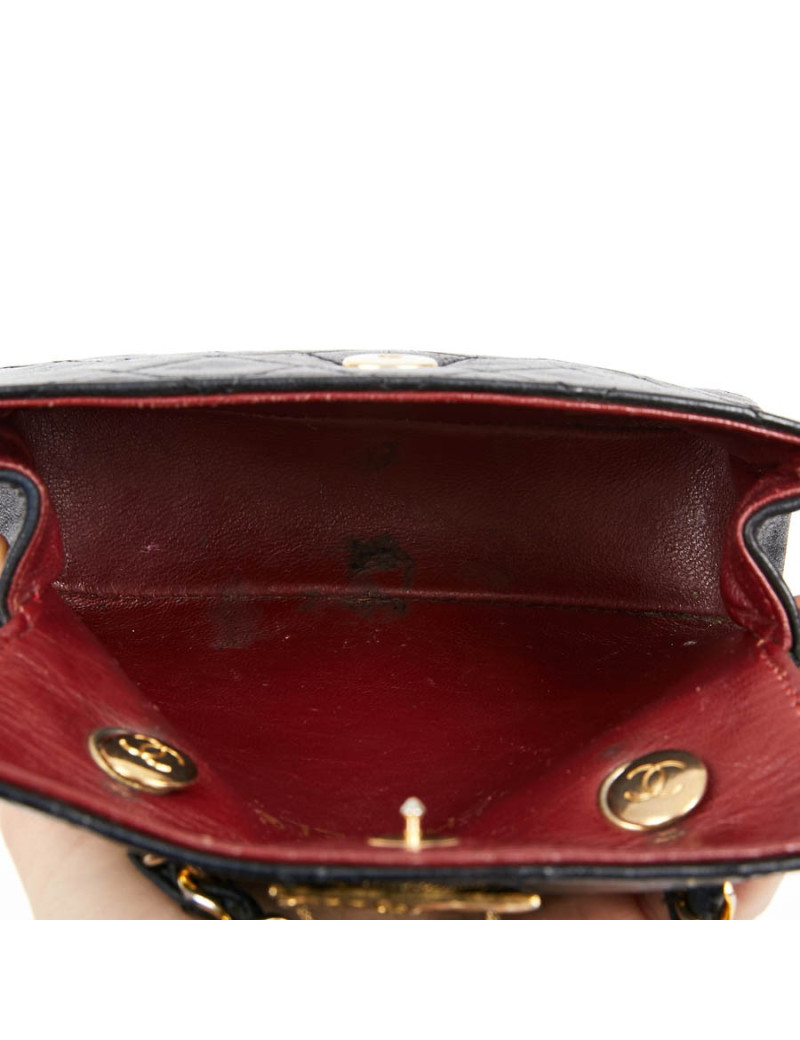 Wallet on chain CHANEL bleu marine