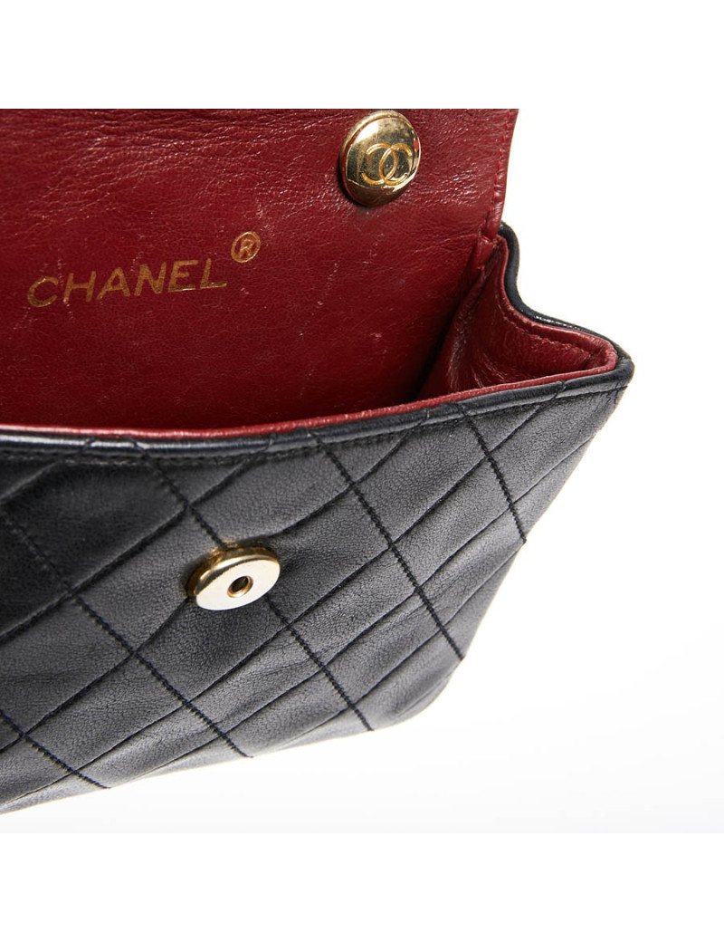 Wallet on chain CHANEL bleu marine
