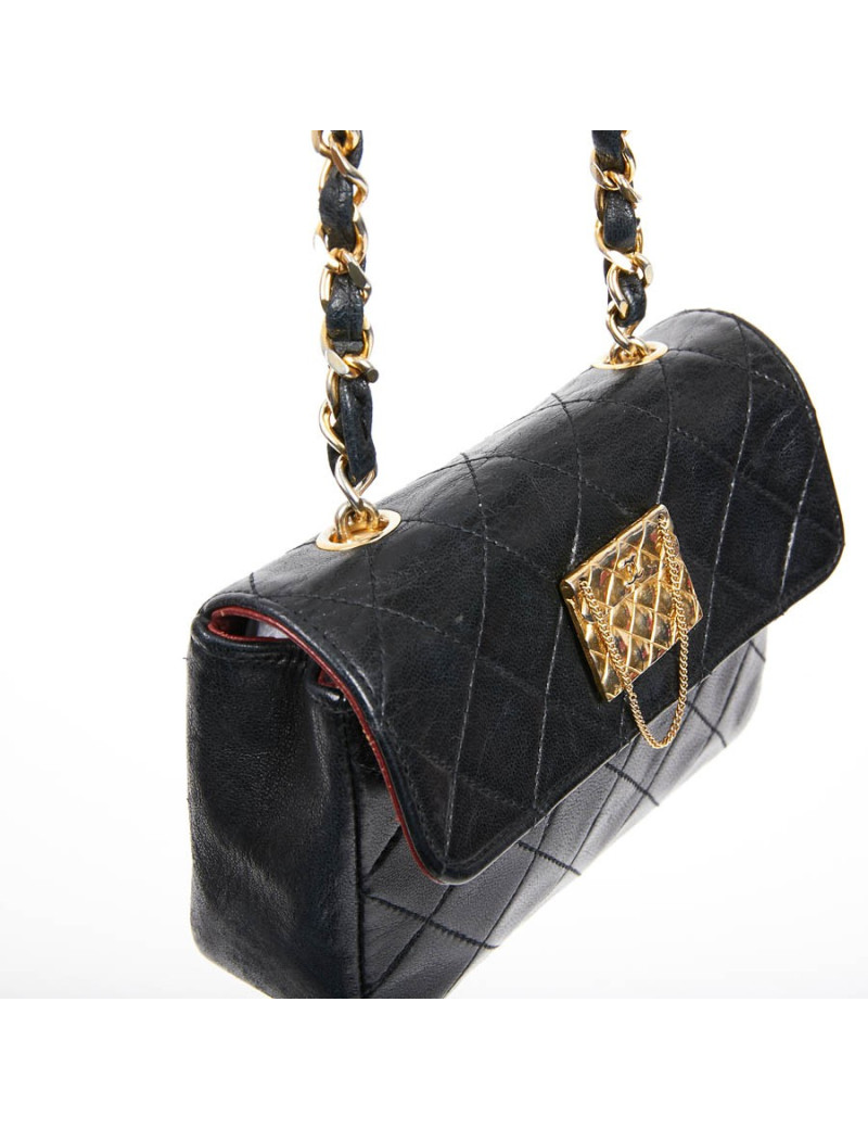 Wallet on chain CHANEL bleu marine