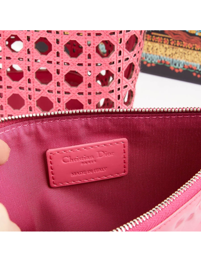 DIOR Pink Perforated Tote
