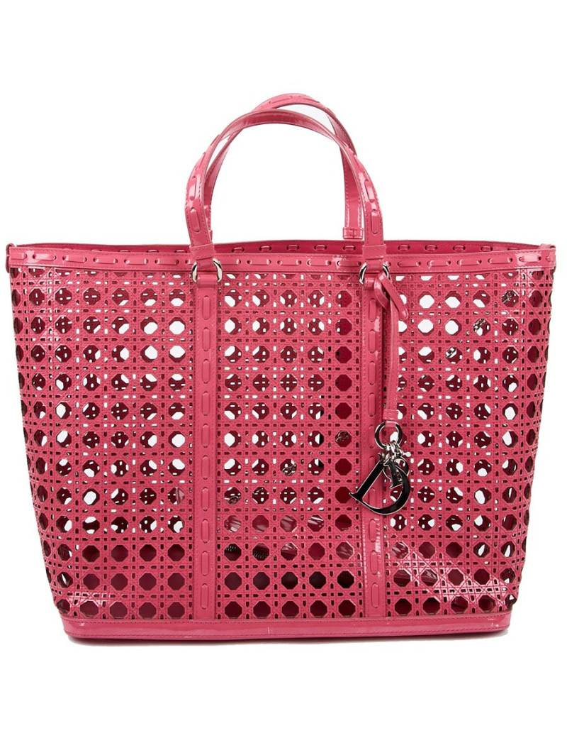 DIOR Pink Perforated Tote