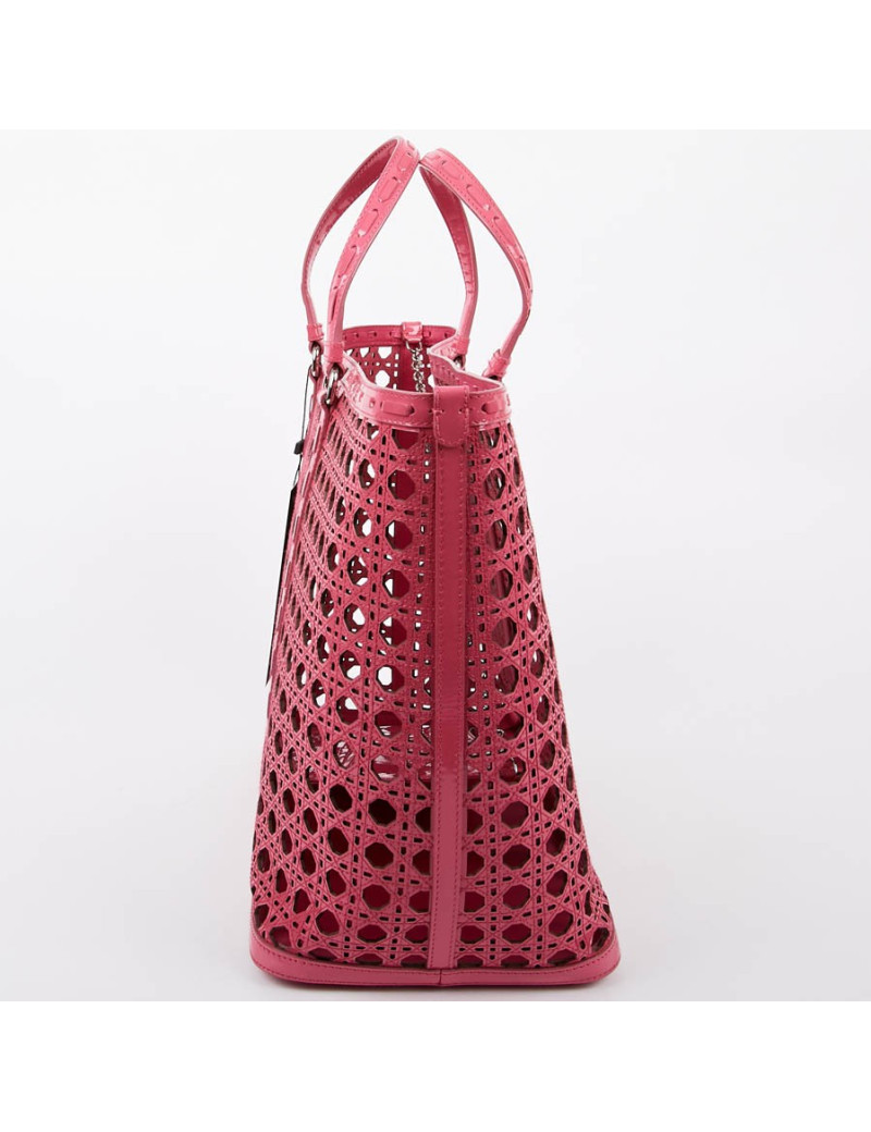 DIOR Pink Perforated Tote