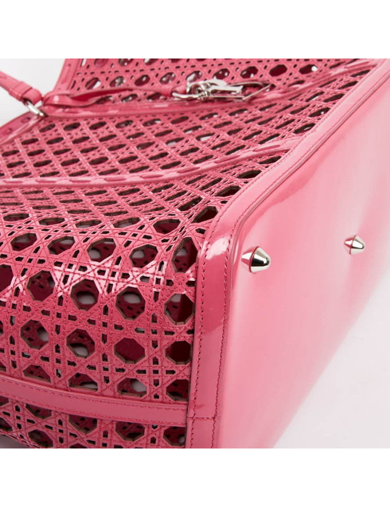 DIOR Pink Perforated Tote