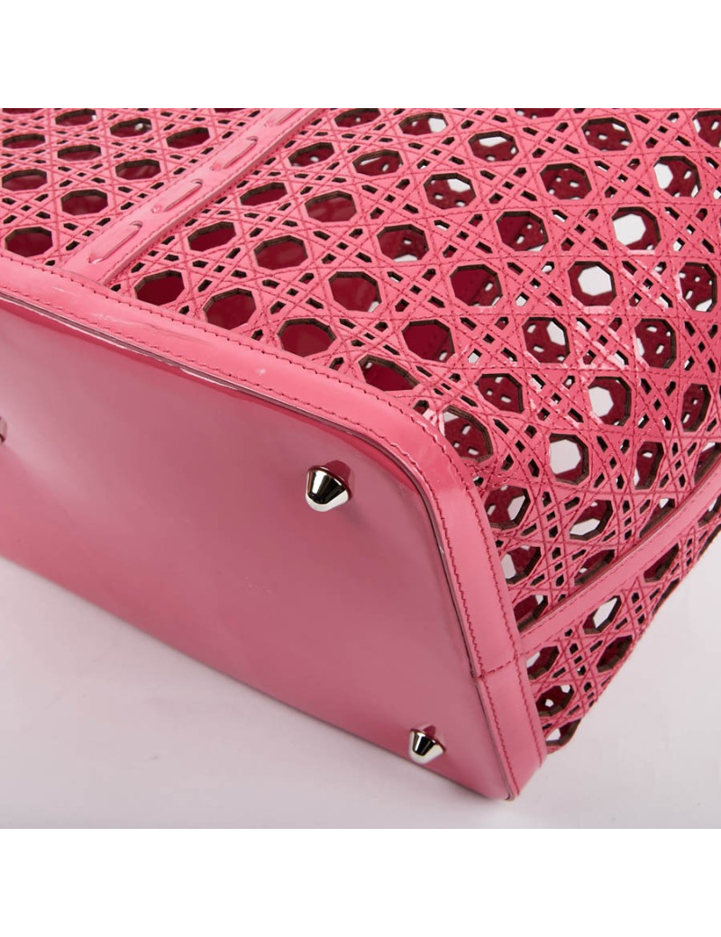 DIOR Pink Perforated Tote