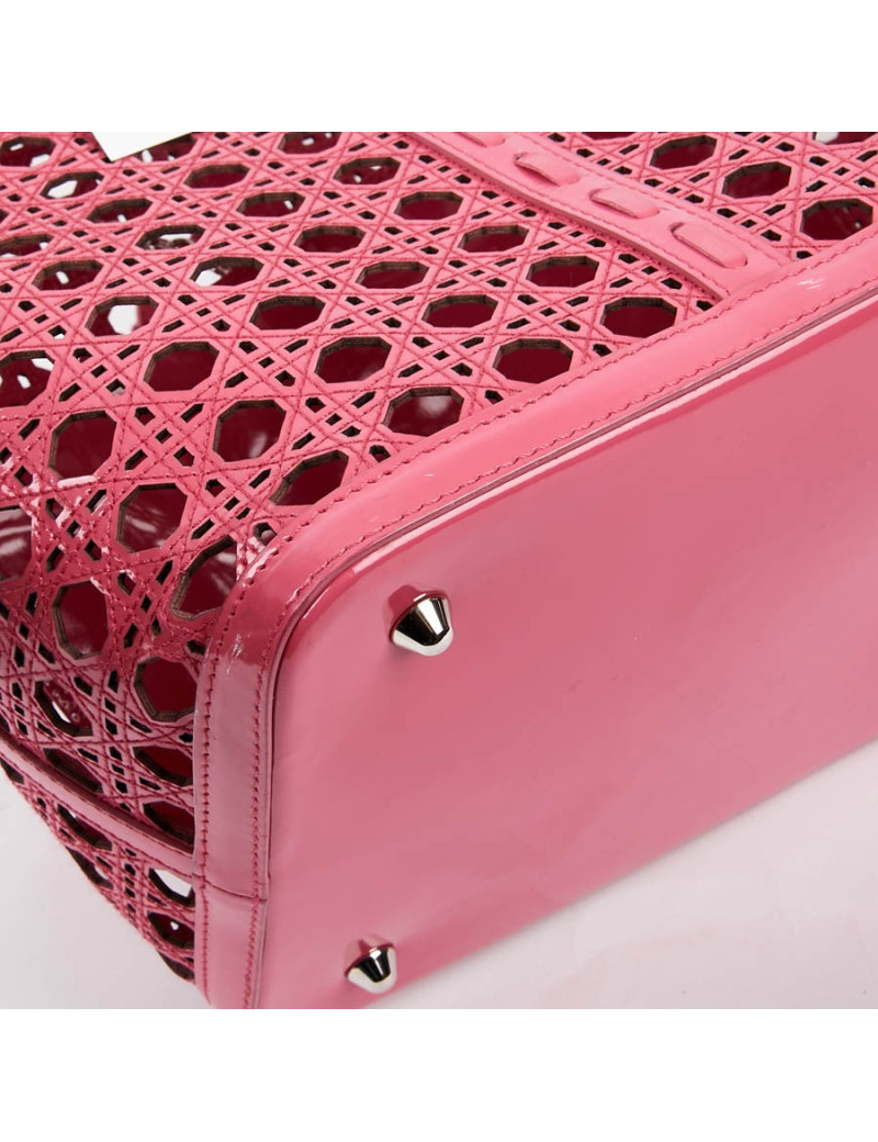 DIOR Pink Perforated Tote