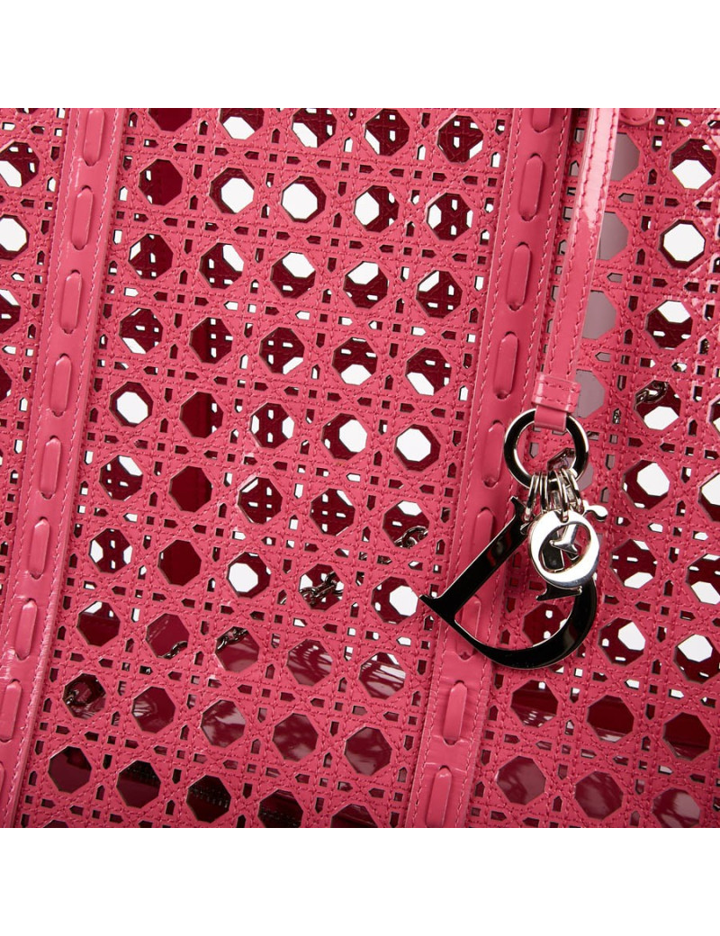 DIOR Pink Perforated Tote