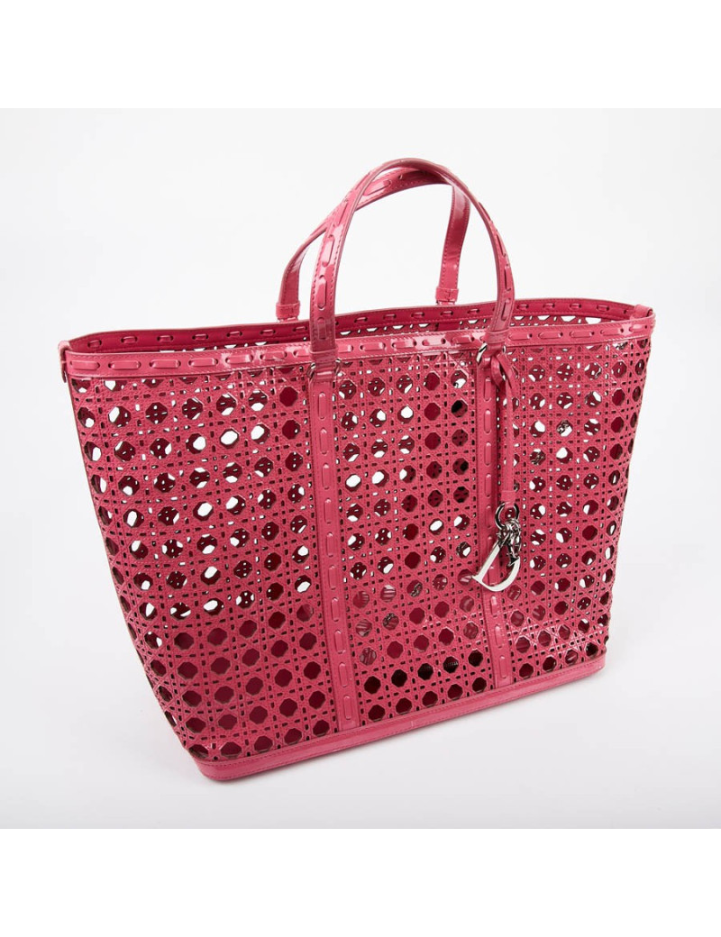 DIOR Pink Perforated Tote