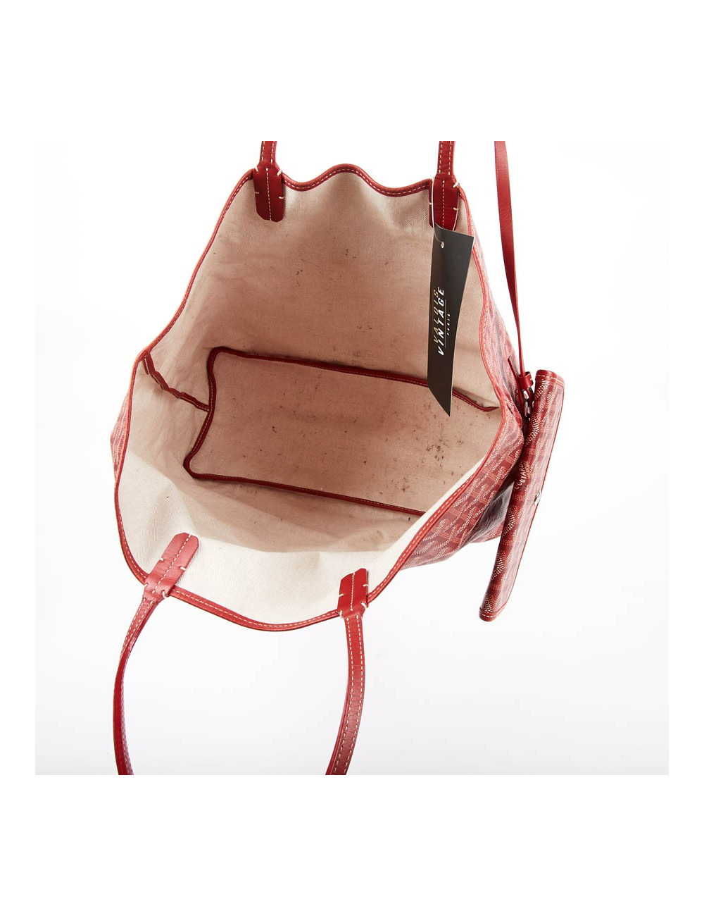 Sac Saint Louis GOYARD PM en toile enduite  rouge