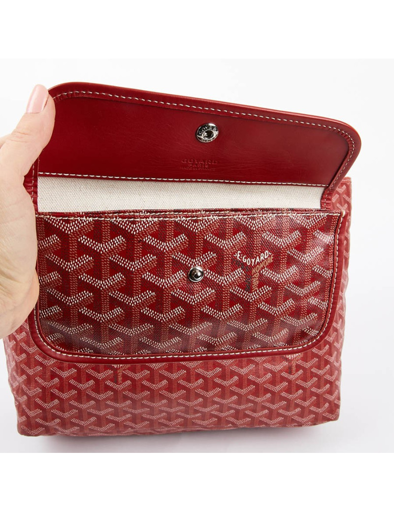 Sac Saint Louis GOYARD PM en toile enduite  rouge
