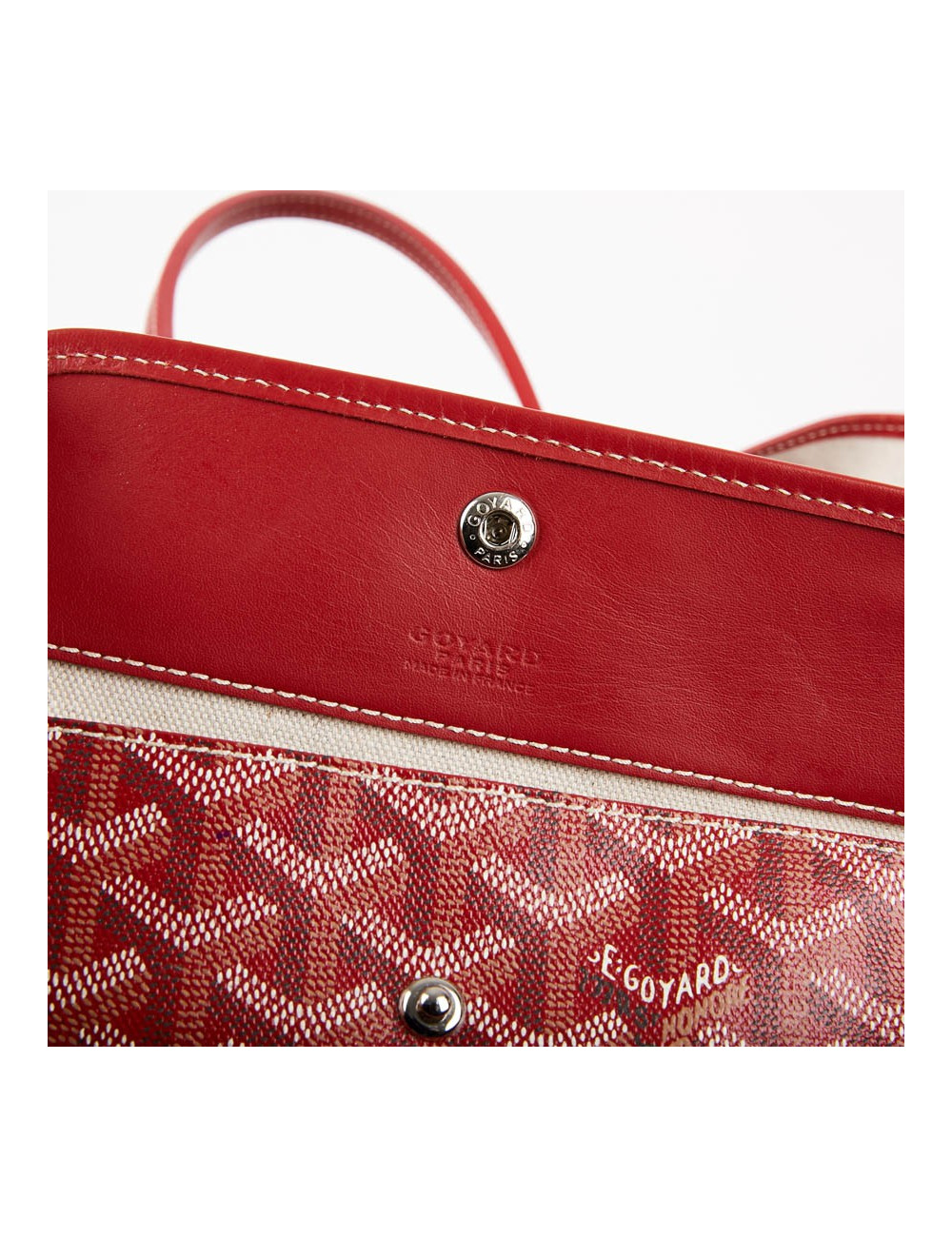 Sac Saint Louis GOYARD PM en toile enduite  rouge