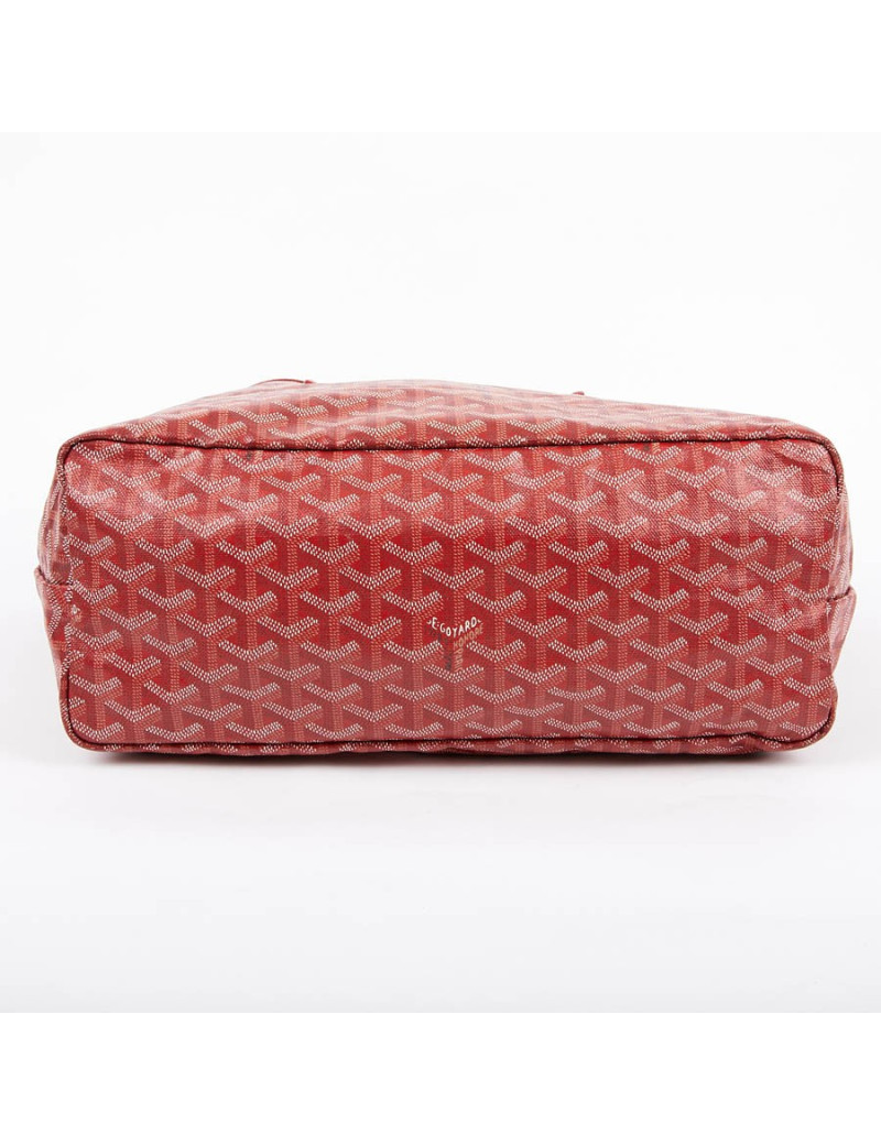 Sac Saint Louis GOYARD PM en toile enduite  rouge