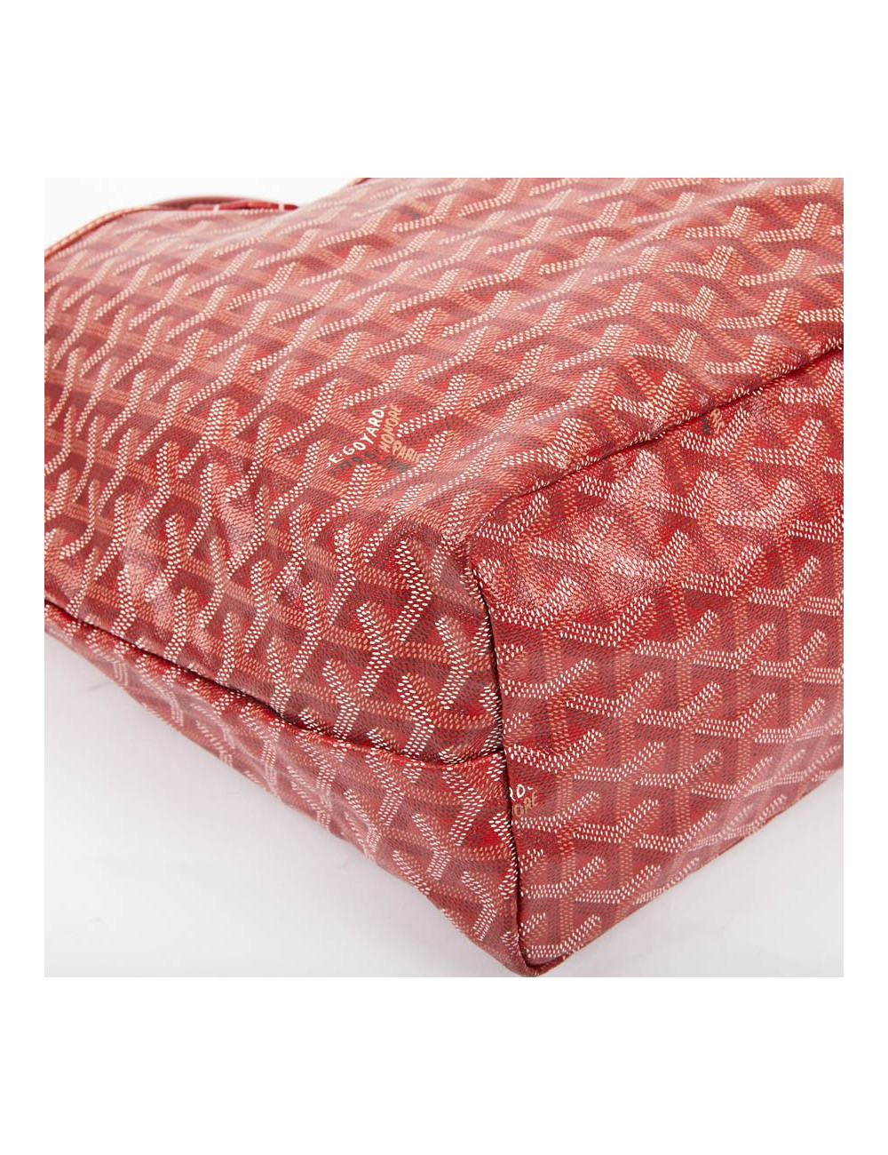 Sac Saint Louis GOYARD PM en toile enduite  rouge