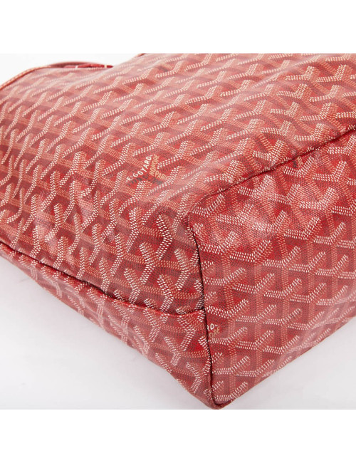 Sac Saint Louis GOYARD PM en toile enduite  rouge