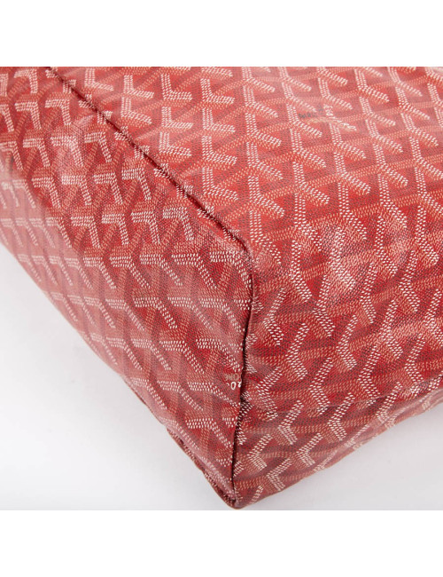 Sac Saint Louis GOYARD PM en toile enduite  rouge