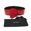 Large ceinture SAINT LAURENT cuir rouge 