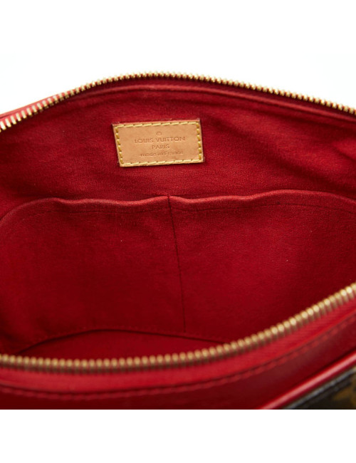 Sac LOUIS VUITTON Pallas MM Monogram et cuir rouge