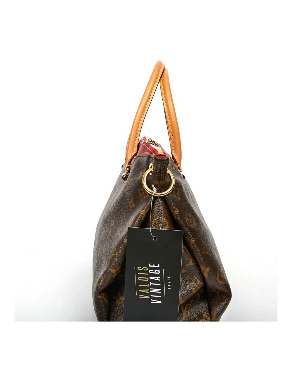 Sac LOUIS VUITTON Pallas MM Monogram et cuir rouge