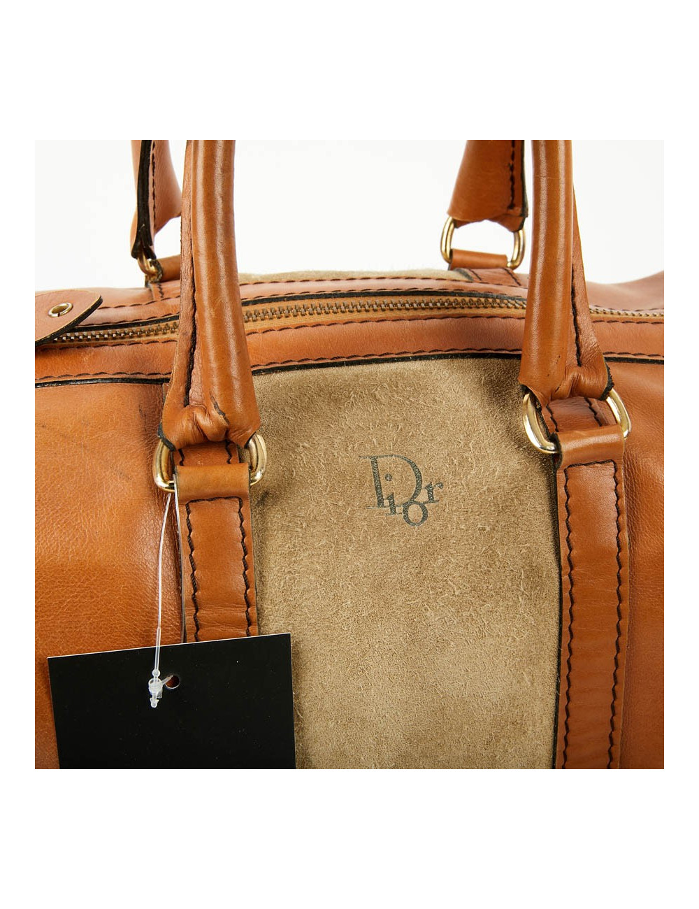 Sac Speedy DIOR en cuir et daim beige