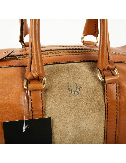 Speedy DIOR en cuir et daim beige Vintage