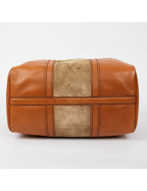 Sac Speedy DIOR en cuir et daim beige