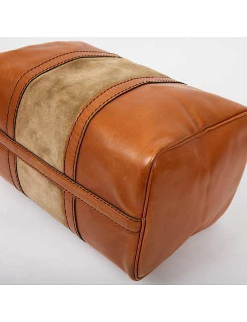 Sac Speedy DIOR en cuir et daim beige