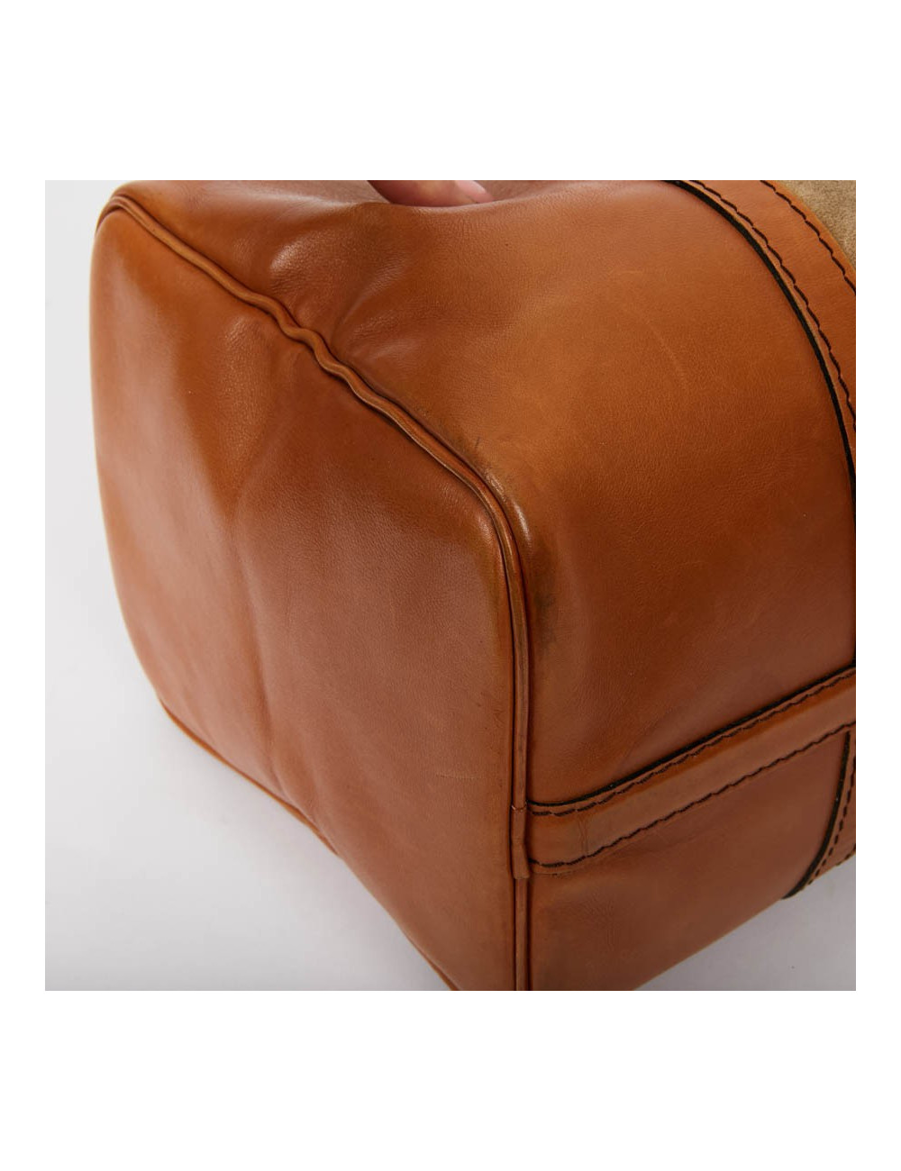 Sac Speedy DIOR en cuir et daim beige