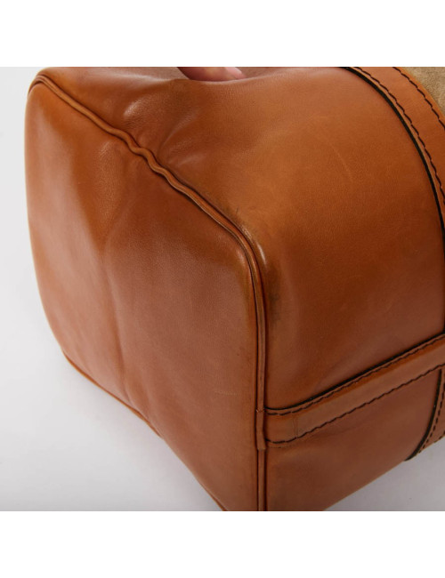 Sac Speedy DIOR en cuir et daim beige