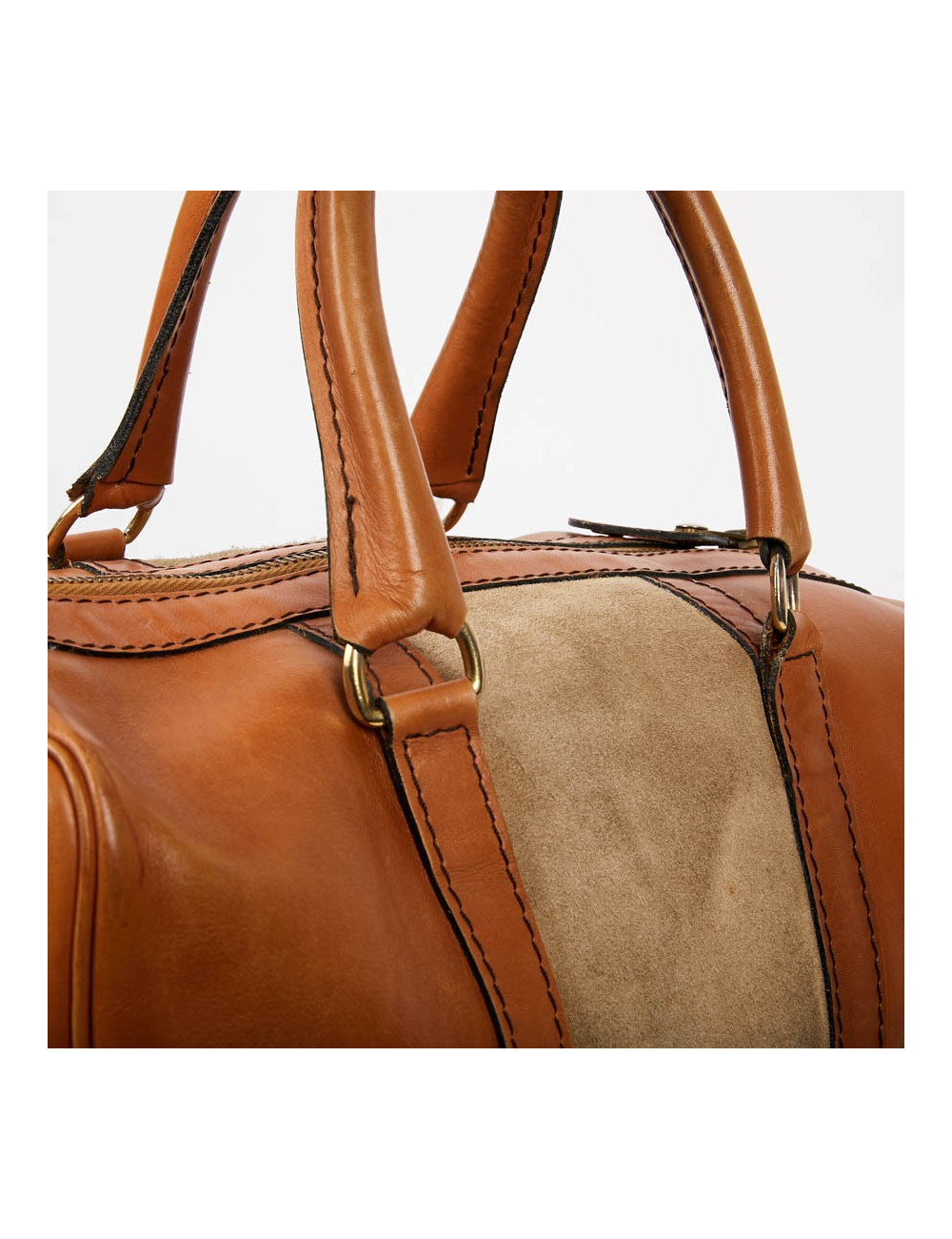 Sac Speedy DIOR en cuir et daim beige