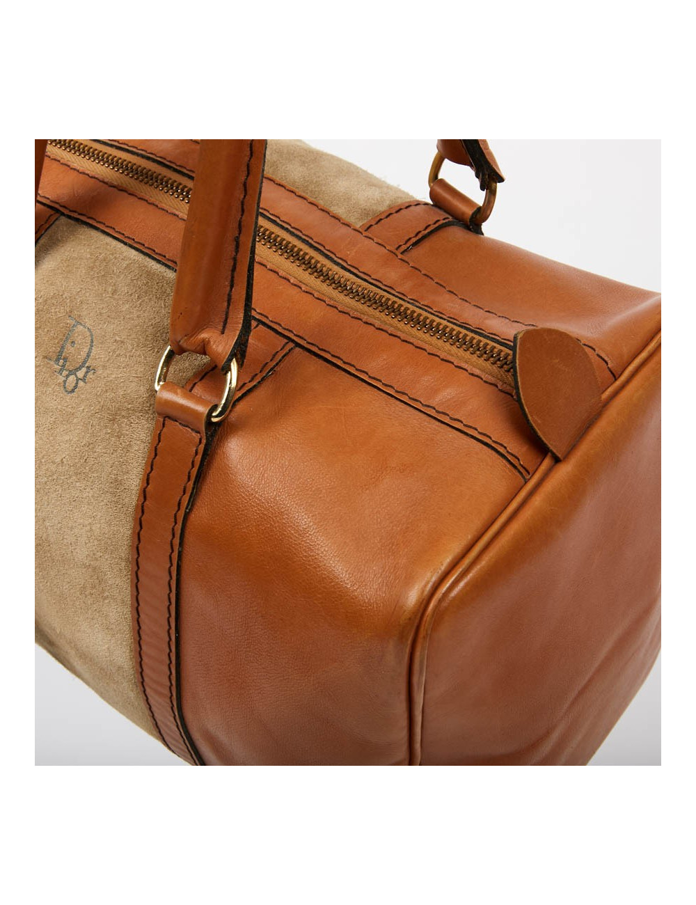 Speedy DIOR en cuir et daim beige Vintage