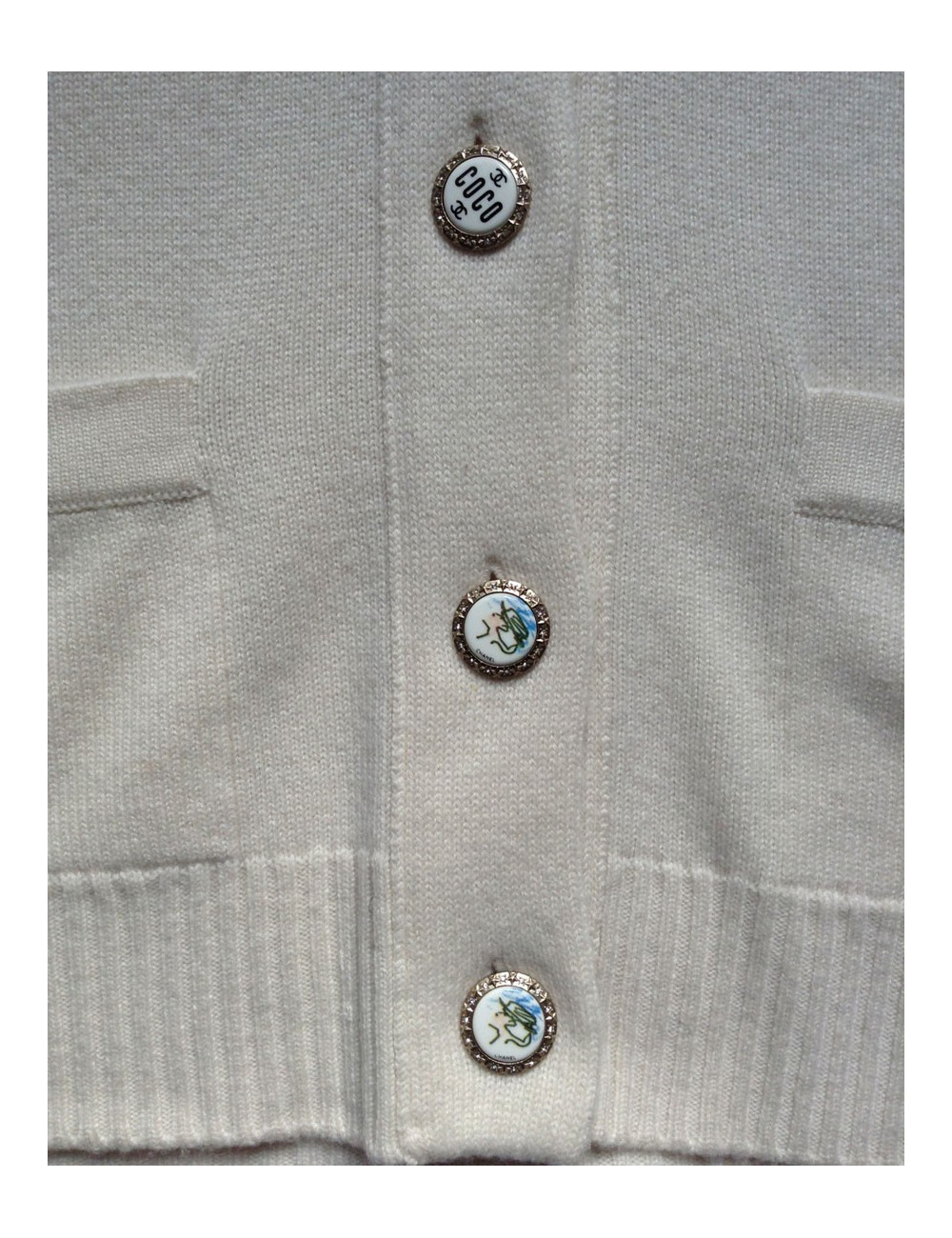 Cardigan beige CHANEL