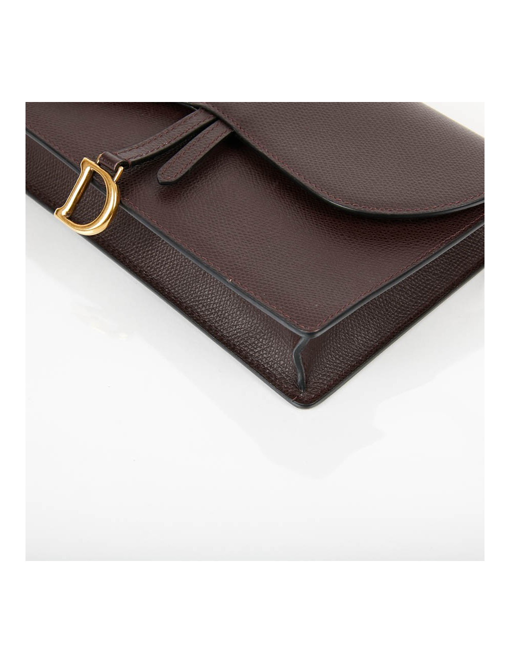 Pochette Saddle DIOR en cuir grainé