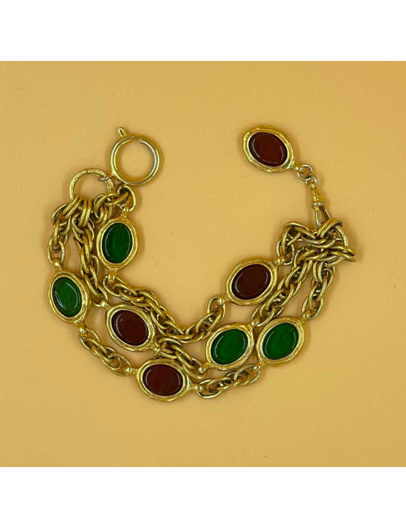 Bracelet triple rangs CHANEL Vintage