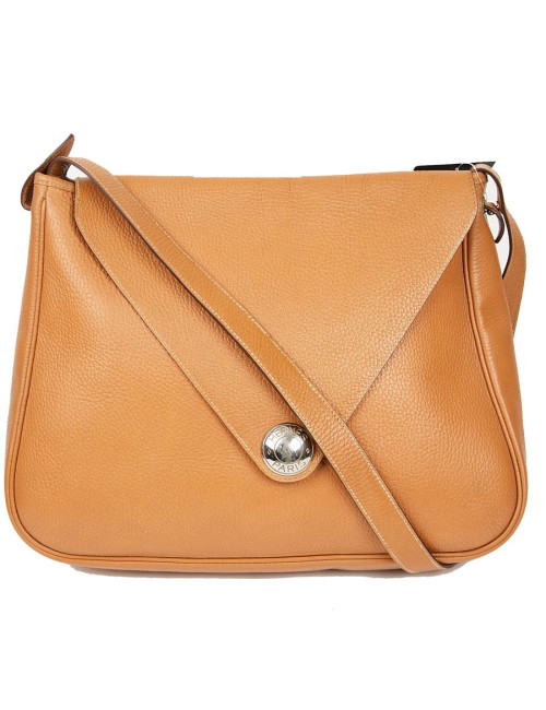 Sac Christine HERMES cuir grainé gold 