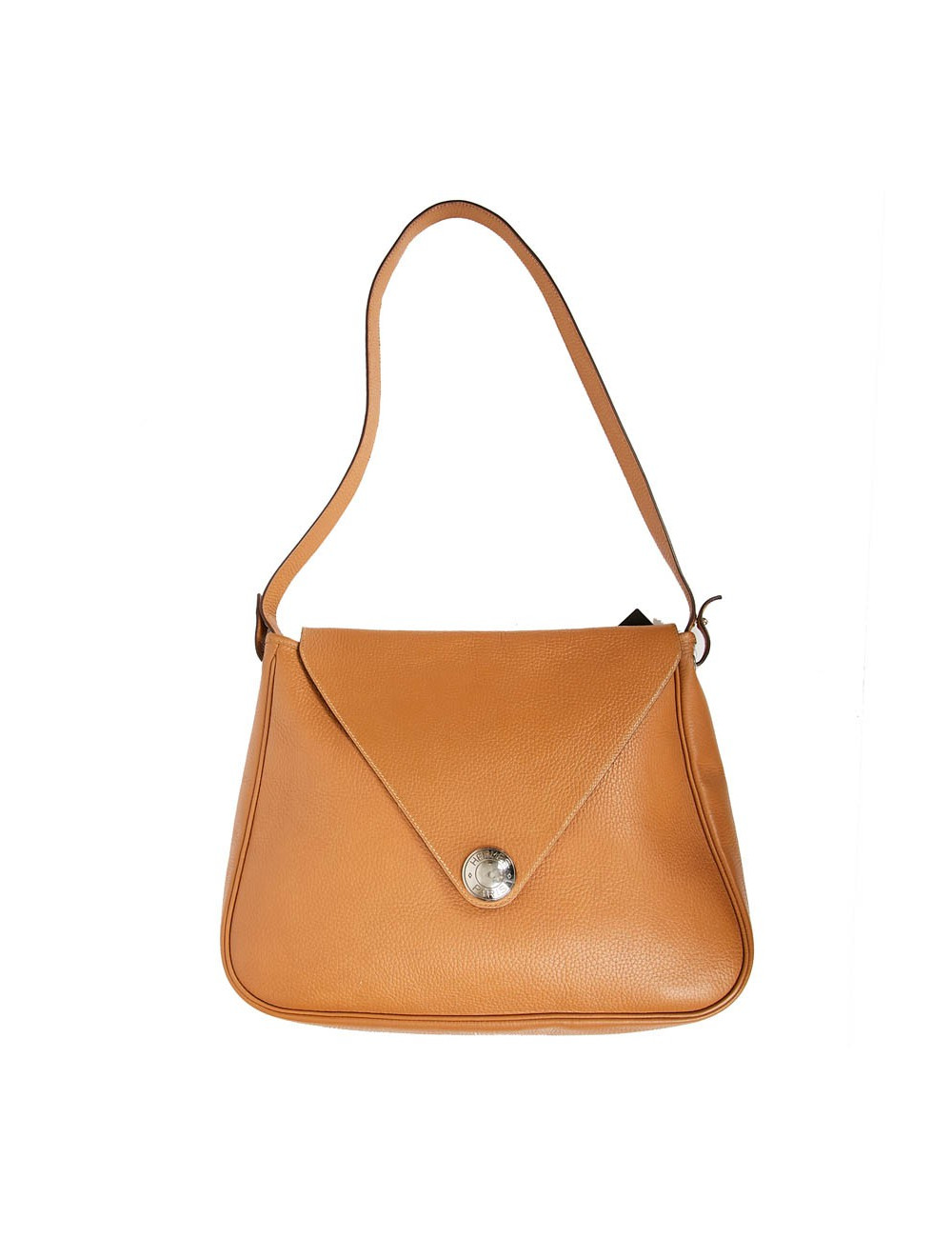 Sac Christine HERMES cuir grainé gold 