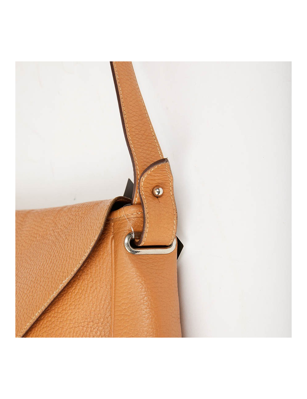 Sac Christine HERMES cuir grainé gold 