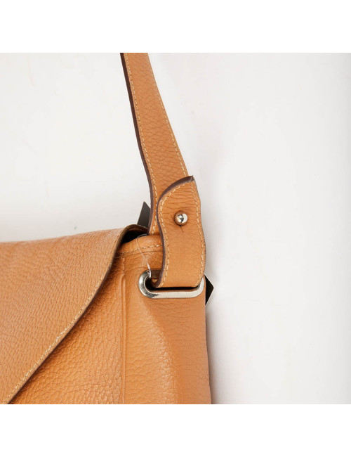 Sac Christine HERMES cuir grainé gold 