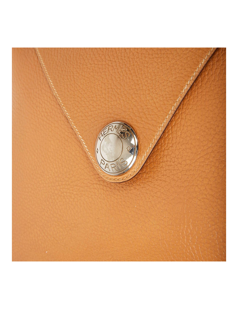 Sac Christine HERMES cuir grainé gold 