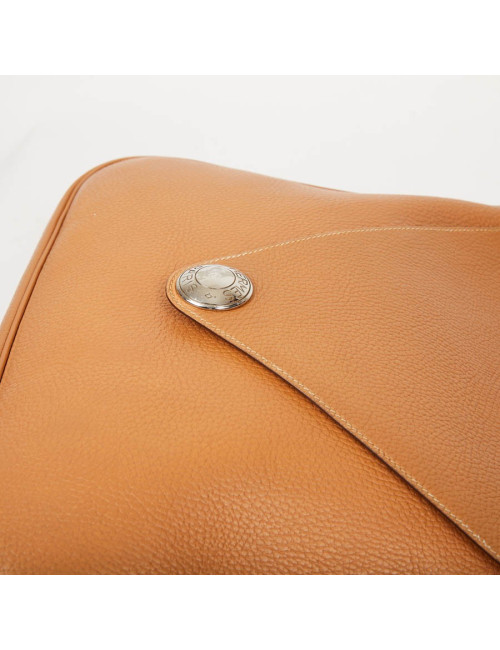 Sac Christine HERMES cuir grainé gold 