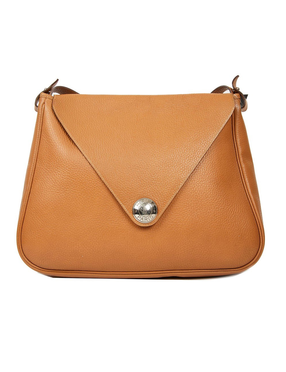 Sac Christine HERMES cuir grainé gold 