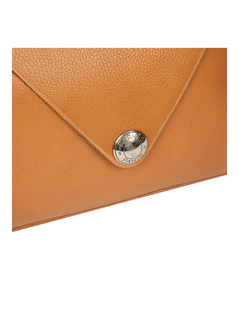 Sac Christine HERMES cuir grainé gold 